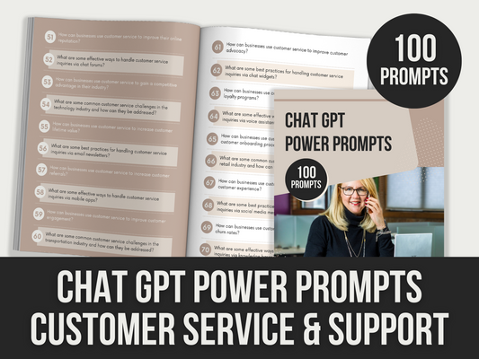 chatgpt power prompts customer service & support