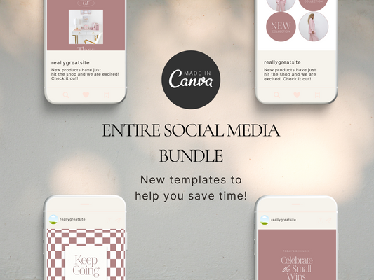 Social Media Bundle Canva Template