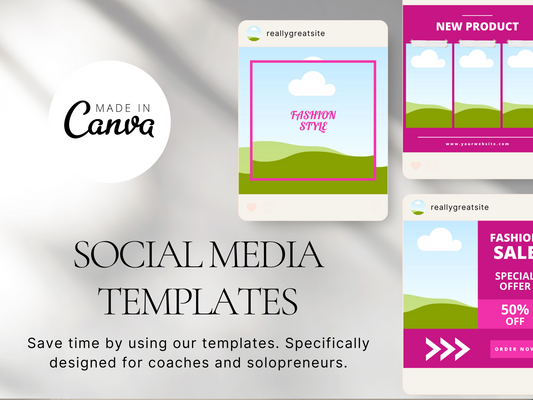 240 Fashion Social Media Canva Templates