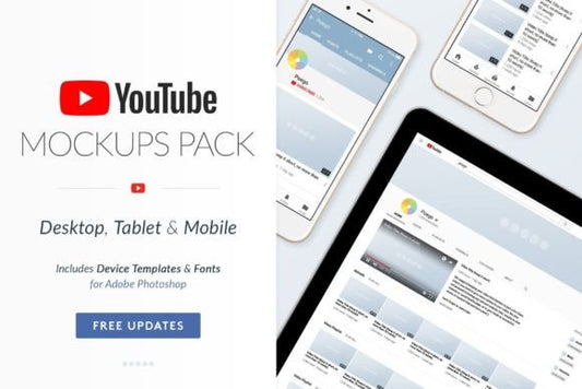 YouTube Social Media Mockups Pack